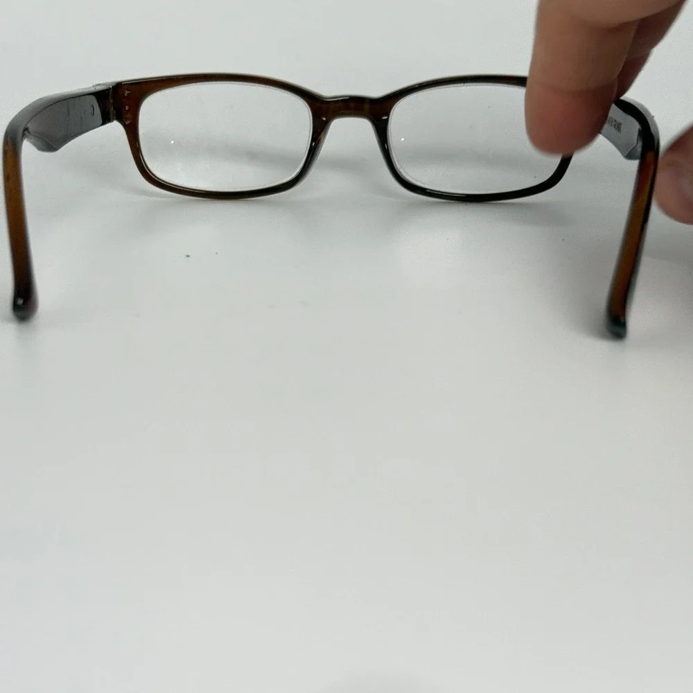 Foster Grant‎ Tortoise Shell Rectangle Reading Glasses Brown Red 22009